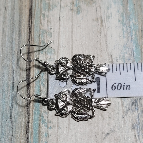 Owl Set Necklace and Earrings. - Picture 6 of 8